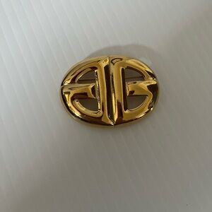 Vintage Givenchy double G logo brooch